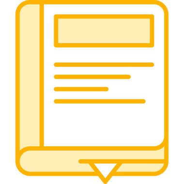 Kitap. Web simgesi basit illüstrasyon