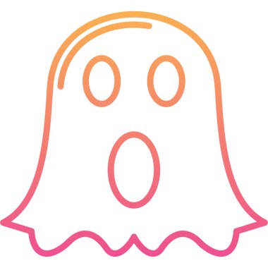 Hayalet. Web simgesi basit illüstrasyon