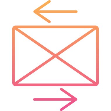 E-posta. Web simgesi basit illüstrasyon