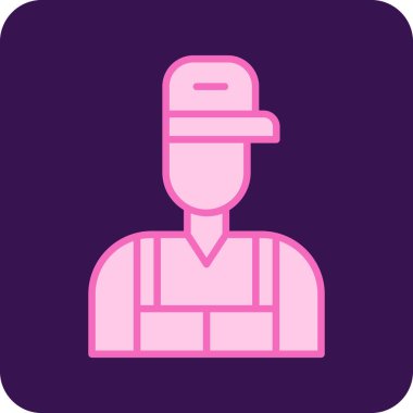 Bir insan simgesinin vektör illüstrasyonu