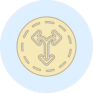 Madeni para ikonu. Kripto para birimi tasarımı. vektör grafiği