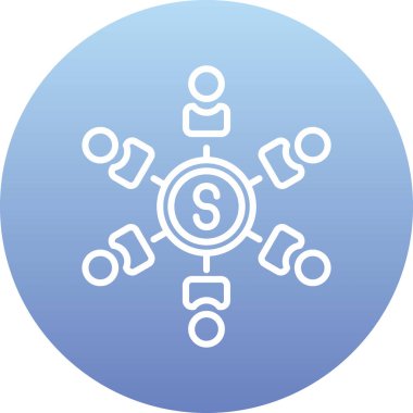 Para ikonu. Basit resimleme