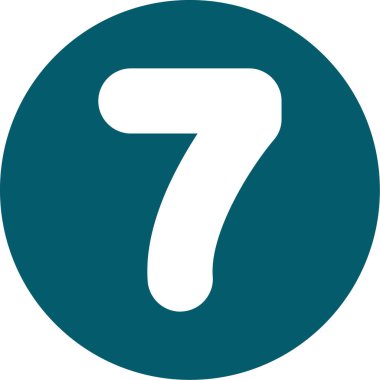 yedi sekiz yedi simge, basit vektör illüstrasyonu