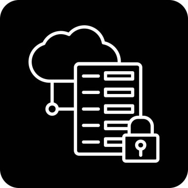 vektör bulut veri simgesi