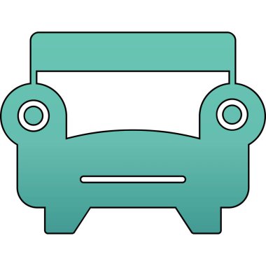 Araba ikonu. Web illüstrasyonu