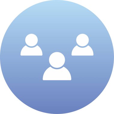 Bir kişi simgesinin vektör illüstrasyonu