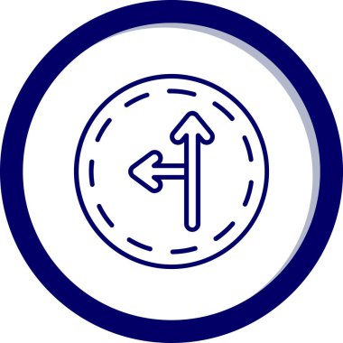 Yön. Web simgesi basit illüstrasyon