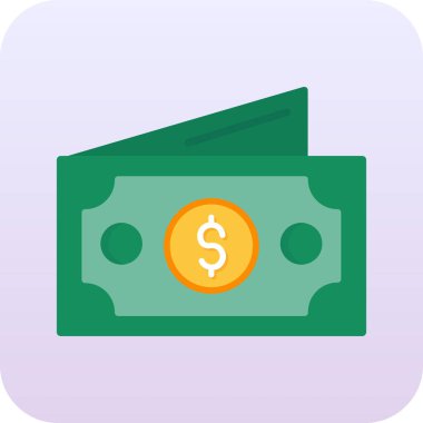 Dolar işareti vektör simgesi tasarım