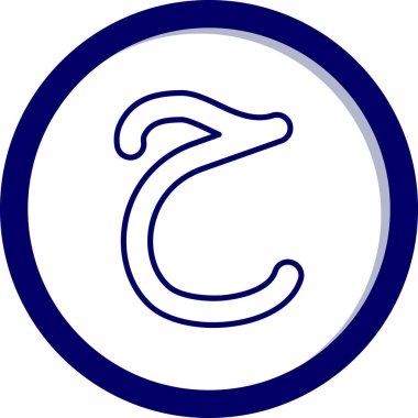 c harfinin vektör illüstrasyonu