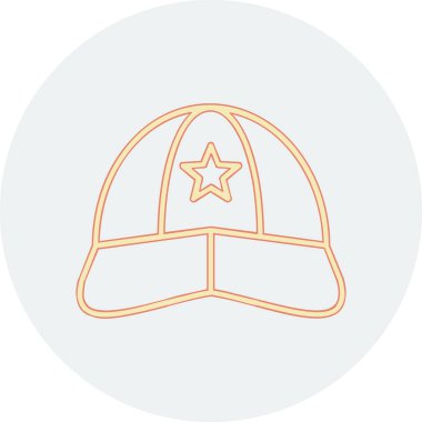 Şapka simgesi vektör illüstrasyonu