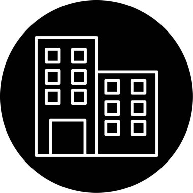 şehir binası ikon vektör tasarımı