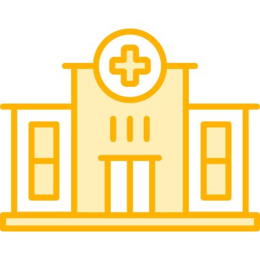 Hastane. Web simgesi basit tasarım