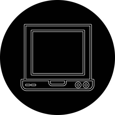 dizüstü bilgisayar simgesi, vektör illüstrasyonu