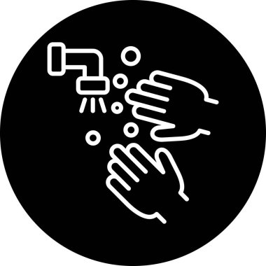 Bir el sıkışma simgesinin vektör illüstrasyonu