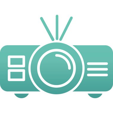 Modern kamera simgesinin vektör illüstrasyonu