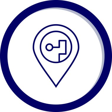 Harita işaretleyici vektör illüstrasyonuName