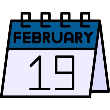 Takvim simgesi tasarımı, vektör illüstrasyonu