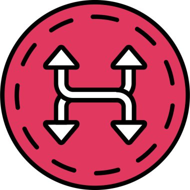 donut simgesi vektör illüstrasyonu