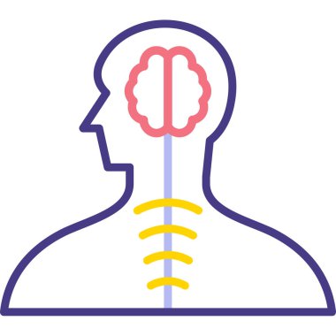 İnsan beyni ikon vektör tasarımlı beyin
