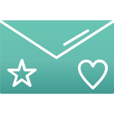 Moda tarzında izole edilmiş aşk harfi simgesi