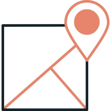 Harita yeri. Basit tasarım