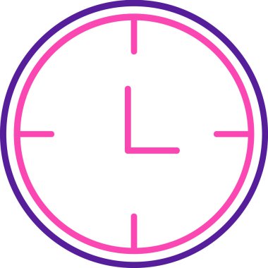 Alarm saat simgesi vektör illüstrasyonu