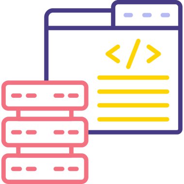 Kodlama programlama geliştirme simgesi