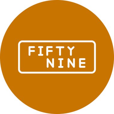 6 6 simgesinin vektör illüstrasyonu