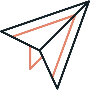 Uçak. Web simgesi basit illüstrasyon