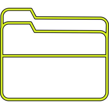 Dizin için yeşil ve siyah simge