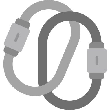 İp simgesi atlanıyor, vektör çizimi beyaz arkaplanda izole edildi