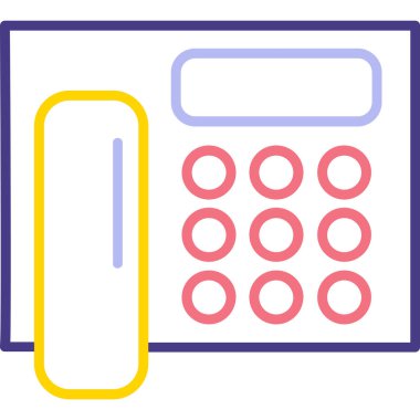 Hesap makinesi simgesinin vektör illüstrasyonu