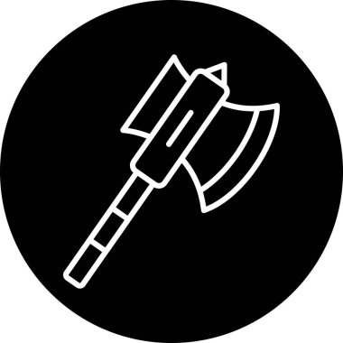 Moda Biçimli Axe Simgesi İzole Arkaplan