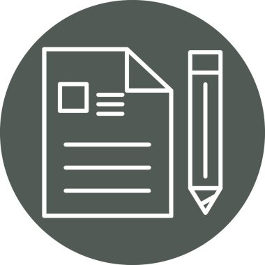 Belge simgesinin vektör illüstrasyonu