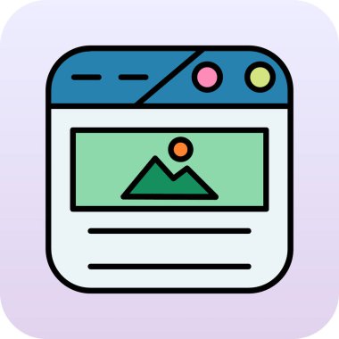 Web simgesi, vektör illüstrasyon tasarımı