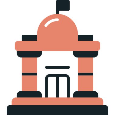 Otel simgesi vektör illüstrasyonu