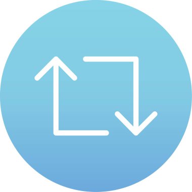 Düz biçimli ok aşağı ok simgesi