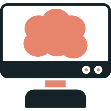 cloud computing. web icon simple design