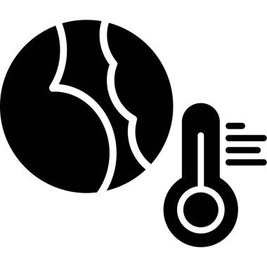 Sıcaklık. Web simgesi basit illüstrasyon