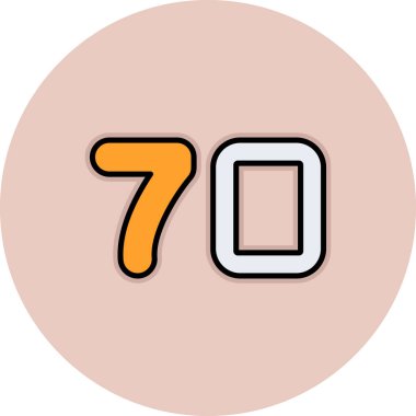 Sekiz numaralı vektör simgesi