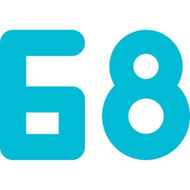 Beyaz arkaplanda 87. vektör işareti.