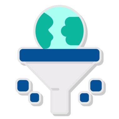 seo modern simgesinin vektör illüstrasyonu