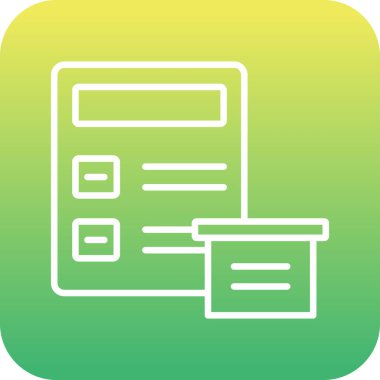 Vektör belgesi Simge illüstrasyonu