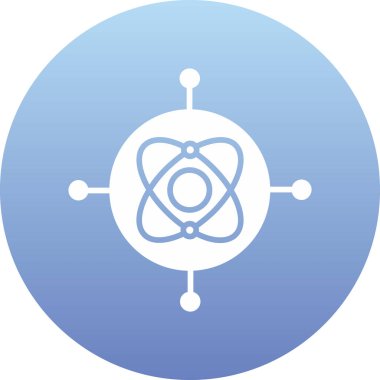 vektör atom simgesi illüstrasyonu