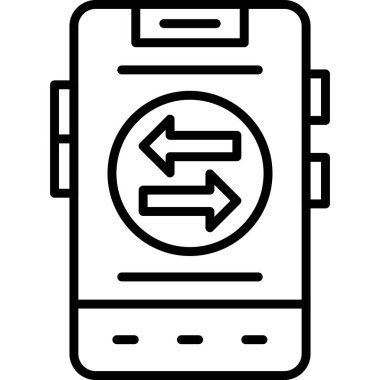 akıllı telefon simgesi, basit vektör tasarımı