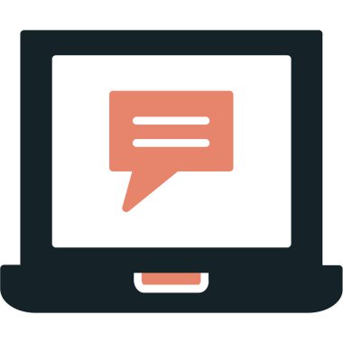 Sohbet mesajı vektör illüstrasyonu