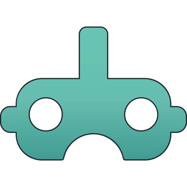 Video kamera simgesi. Görüntü kamerası vektör simgesi rengini izole et