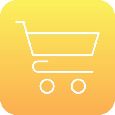 sepeti web simgesi, vektör çizim