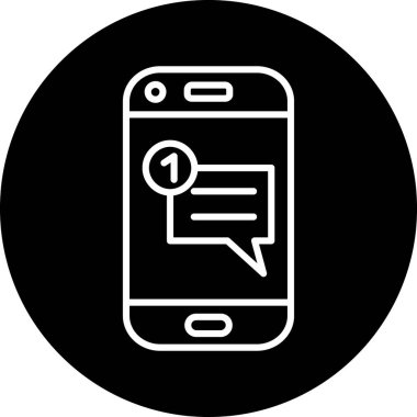 ileti ikonu vektör illüstrasyonu