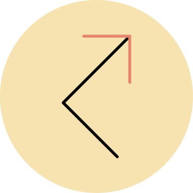 Bir pusula simgesinin vektör illüstrasyonu